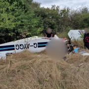 A look at the crashed plane