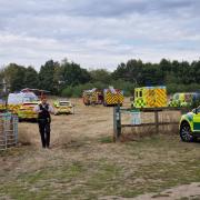 Emergency services by Belhus Country Park