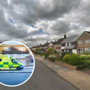 An ambulance crew attended Marlborough Gardens after reports of a stabbing today (September 20)