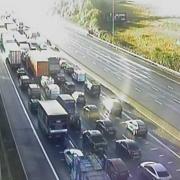 A crash happened on the M25