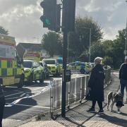 Picture from scene of Hornchurch crash