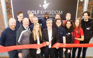 Gary Favell, American Golf chief executive (centre), described Golf Kingdom as 