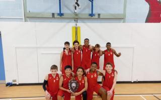 Royal Liberty's year eight squad celebrate