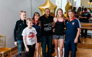 Everyone Active ambassador Colin Jackson with sporting champions