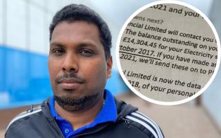 Thivendran Kodeeswaran said he was left in shock when British Gas sent him a £14,000 electricity bill. He wasn't even a British Gas customer