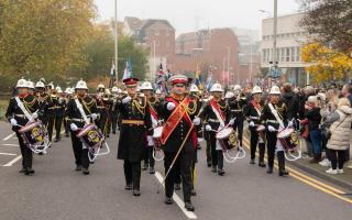 Royal British Legion drum corps in Romford last year