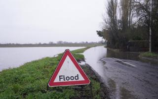 The flood alert follows a yellow weather warning issued by Met office for today