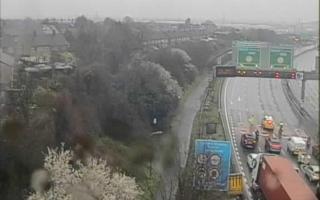 Traffic has been diverted before the Dartford Crossing on the southbound carriageway of M25