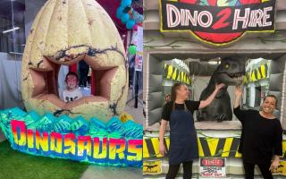 A dinosaur-themed event was held at Romford Shopping Hall