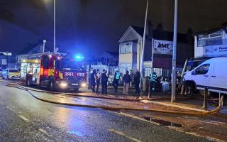 Firefighters were called to New Road at around 12.30am this morning (May 15)