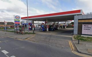 The burglary was reported at an Esso petrol station in Rainham