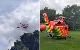 LIVE updates as air ambulance lands at popular park in London