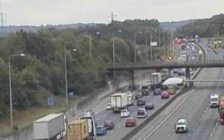 Long delays were reported on clockwise carriageway of M25 earlier