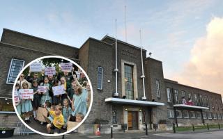 A rally to 'save our libraries' is planned outside the town hall at 6.30pm this evening