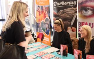 MP Julia Lopez at February's jobs fair