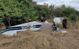 A look at the crashed plane