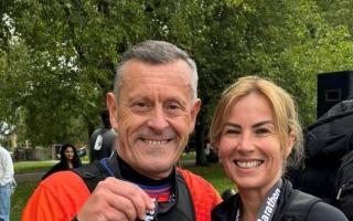 Bobby and Kaye after the Victoria Park Half