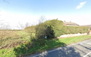 The existing Rainham Lodge Farm site access junction in Berwick Pond Road, Upminster