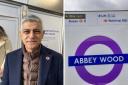 Sadiq Khan has said that an extension of the Elizabeth line to Dartford would not 