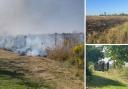 Firefighters tackled the fire for almost an hour