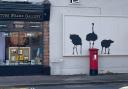 The Banksy-inspired artwork appeared in Gidea Park last month