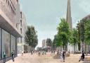 The masterplan contained a graphic of Market Place and how it could look