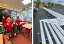 Larchwood Primary School is undergoing improvement works totalling more than £1 million