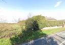 The existing Rainham Lodge Farm site access junction in Berwick Pond Road, Upminster