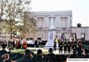 Remembrance service in Laurie Square, Romford, in the late 1960s