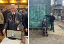 War hero John King was 'choked up' after receiving a surprise parade and party