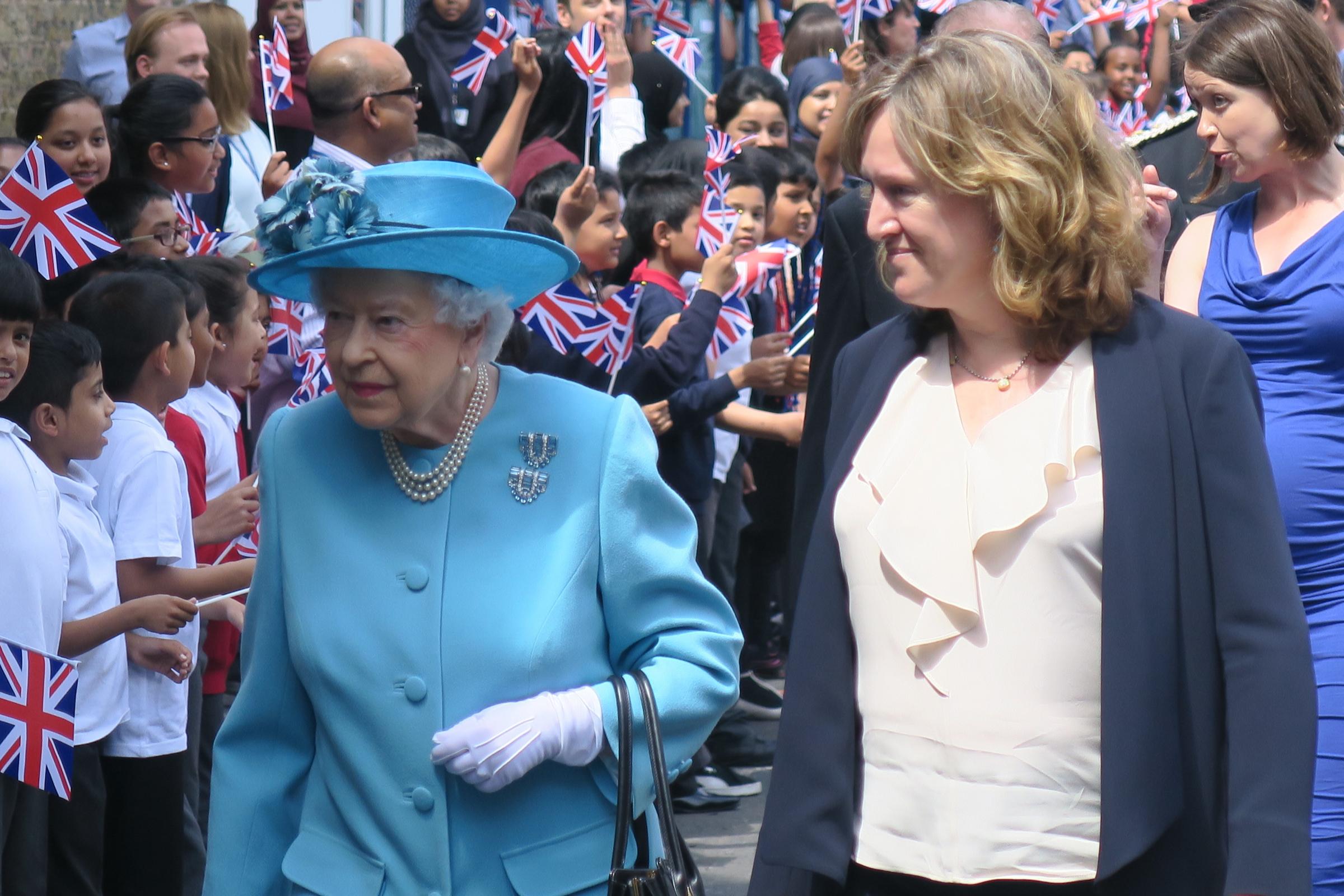 Larte Queens visit to Mayflower School organised by Stan 