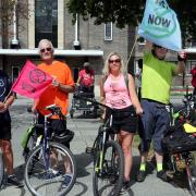 The ride was calling for further action on cycling infrastructure, promoting active travel and cleaning up the air in Havering