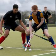 Upminster in action against Potters Bar. Image: Gavin Ellis/TGS Photo