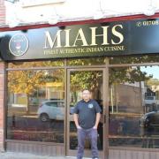 Owner Somed Miah pictured in front of his new Indian takeaway