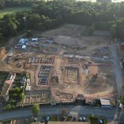 Aerial photos at the former Havering College site