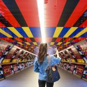 Camille Walala's mural in Canary Wharf is an example of the street art that will be popping up all over London during the festival