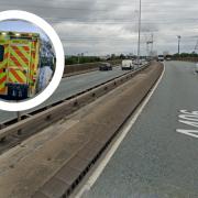 A man has died after vehicles crash on the A406 North Circular