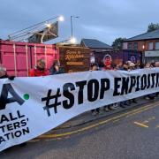 West Ham fans were joined by Liverpool and Everton fans for their protest on September 25