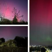 The Northern Lights were seen in Romford