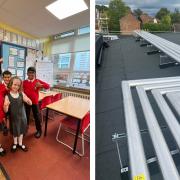 Larchwood Primary School is undergoing improvement works totalling more than £1 million