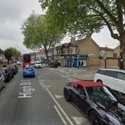 Police stopped a car at High Street South, East Ham