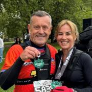 Bobby and Kaye after the Victoria Park Half