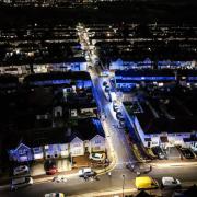 Picture from scene of Dagenham triple stabbing