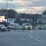 Police were called to a crash on the A406