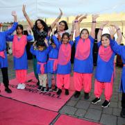 Young performers at the Diwali event in Romford