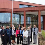 Dignitaries were among those given a tour of the new surgery and other new buildings at the hub