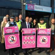 The scheme was launched outside Barking station