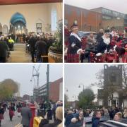 The Dagenham Girl Pipers have marked their last ever performance at the head of a Remembrance Sunday procession