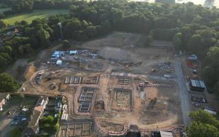 Aerial photos at the former Havering College site