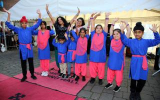 Young performers at the Diwali event in Romford